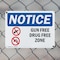 Signmission Gun Free Drug Free Zone, 10 in W x Rectangle, Plastic OS-2PACK-NS-P-710-L-15754 - alternate 5